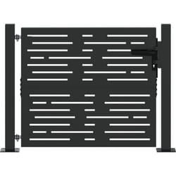 Porte de Jardin Noir 105 x 100 cm Acier peint par poudre Vidaxl