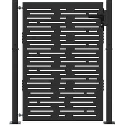 Porte de Jardin, Portail de Jardin 105x75 cm Design Carré en Acier Corten Vidaxl