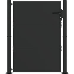 Porte de Jardin Noir 100 x 150 cm Acier peint par poudre Vidaxl