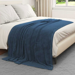 Couverture / Plaid - VIDAXL - Vidaxl Jeté - Bleu marine - 150 x 200 cm - Polyester