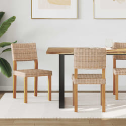 Chaise De Salle À Manger 2 Pcs Naturel 46 X 55 X 84 Cm Vidaxl