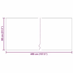 Tapis Couloir Anthracite 80 X 400 Cm Tissu Vidaxl - Vue supplémentaire 2