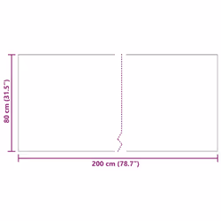 Tapis Couloir Gris Clair 80 X 200 Cm Tissu Vidaxl - Vue supplémentaire 2