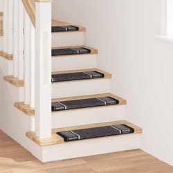 Tapis D'Escalier Auto-adhésifs 15 Pcs Anthracite 65 X 21 X 4 Cm Vidaxl