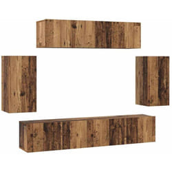 Vidaxl - Ensemble meuble tv 6 pcs Bois ancien 80 x 30 x 30 cm
