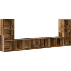 Vidaxl - Meuble tv 4 pcs Bois ancien 37 x 35 x 107.5 cm Bois Ingénieur