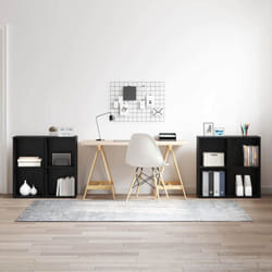 Vidaxl - Ensemble Meuble Tv 4 Pcs Chêne Noir 37 X 35 X 72 Cm