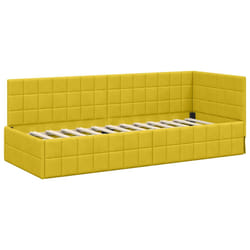 Cadre De Lit D'Angle Jaune 80 Cm X 200 Cm Velours Vidaxl