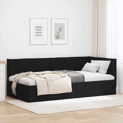 vidaXL Lit dangle cadre de lit plateforme moderne meuble de chambre tendance tissu gain de place style contemporain 42016457
