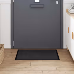 Tapis De Porte Anthracite 60 X 40 X 1.2 Cm Tissu En Teddy Vidaxl - Vue supplémentaire 2