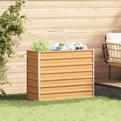 Jardinière Surélevée Marron Clair 100 X 40 X 77 Cm Vidaxl