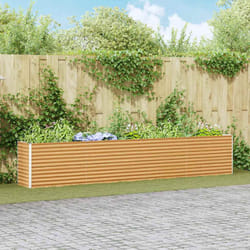 Jardinière Surélevée 390 X 50 X 68 Cm Acier Galvanisé Vidaxl