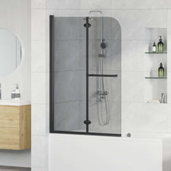 Enceinte De Douche Noir 120 X 140 Cm Verre Esg Et Aluminium Vidaxl
