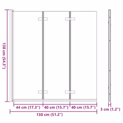 Enceinte De Douche Doré 130 X 138 Cm Verre Esg Et Aluminium Vidaxl - Vue supplémentaire 2