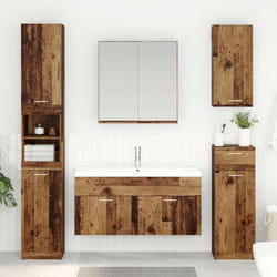 Armoire D'Évier Montage Mural Bois Ancien 38,5 X 100 X 46 Cm Vidaxl