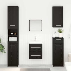 Armoire D'Évier Chêne Noir 38,5 X 41 X 48 Cm Bois D'Ingénierie Vidaxl