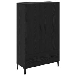 Haut Armoire Avec Tiroir Chêne Noir 70 X 31 X 115 Cm Vidaxl