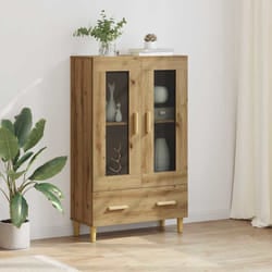 Haut Armoire Chêne Artisanal 70 X 31 X 115 Cm Bois D'Ingénierie Vidaxl