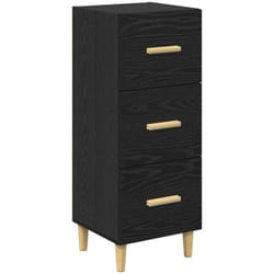 Buffet Chêne noir 34,5 x 34 x 90 cm Bois d'ingénierie vidaXL