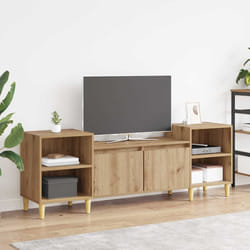 Meuble Tv Chêne Artisanal 160 X 35 X 55 Cm Bois D'Ingénierie Vidaxl