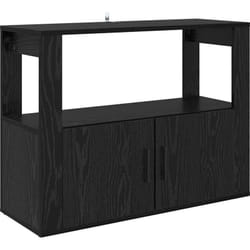 Buffet Chêne noir 80 x 30 x 60 cm Bois d'ingénierie vidaXL