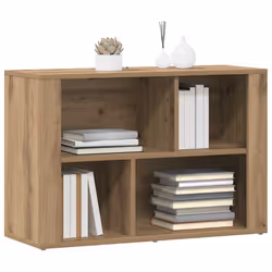 Buffet Chêne Artisanal 80 X 30 X 53 Cm Bois D'Ingénierie Vidaxl - Vue supplémentaire 2
