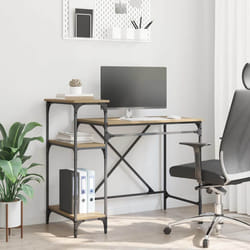 Bureau Chêne Artisanal 105 X 50 X 90 Cm Bois D'Ingénierie Vidaxl