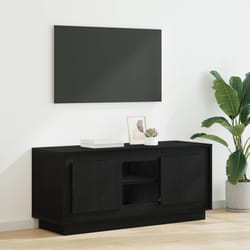 Meuble Tv Chêne Noir 102 X 35 X 45 Cm Bois D'Ingénierie Vidaxl