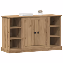Buffet Chêne Artisanal 100 X 35,5 X 60 Cm Bois D'Ingénierie Vidaxl - Vue supplémentaire 2