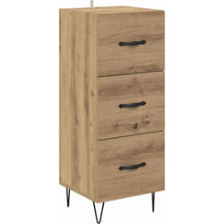 Buffet chêne artisanal 34 x 34,5 x 90 cm Bois d'ingénierie vidaXL