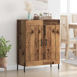 Buffet Bois Ancien 69,5 X 34 X 90 Cm Bois D'Ingénierie Et Fer Vidaxl