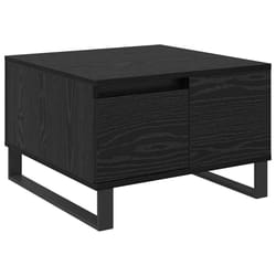 Table Basse Chêne Noir 55 X 55 X 36,5 Cm Bois D'Ingénierie Vidaxl