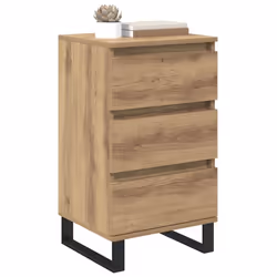 Buffet Avec Tiroir Chêne Artisanal Bois D'Ingénierie Vidaxl - Vue supplémentaire 2