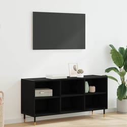 Meuble Tv Chêne Noir 103,5 X 30 X 50 Cm Bois D'Ingénierie Vidaxl