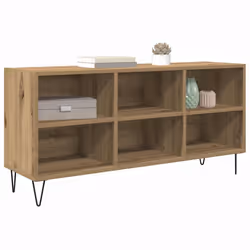 Meuble Tv Chêne Artisanal 103,5 X 30 X 50 Cm Bois D'Ingénierie Vidaxl - Vue supplémentaire 2