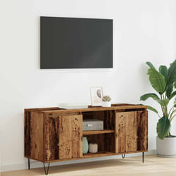 Meuble Tv Bois Ancien 104 X 35 X 50 Cm Bois D'Ingénierie Vidaxl