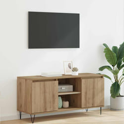 Meuble Tv Chêne Artisanal 104 X 35 X 50 Cm Bois D'Ingénierie Vidaxl