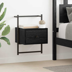Cabinet De Chevet Chêne Noir 35 X 30 X 51 Cm Bois D'Ingénierie Vidaxl