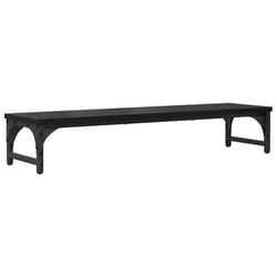 Support décran en bois - vidaXL - Aspect chêne noir - 85x23x155 cm - Ergonomique - Minimaliste - Durable