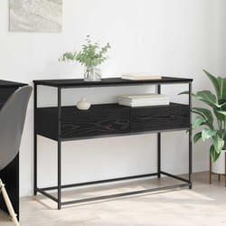 Table Console Chêne Noir 100 X 40 X 75 Cm Bois D'Ingénierie Vidaxl