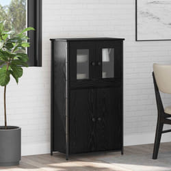 Haut Armoire Chêne Noir 62 X 32 X 106,5 Cm Bois D'Ingénierie Vidaxl
