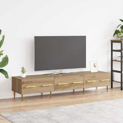 Meuble Tv Chêne Artisanal 150 X 36 X 30 Cm Bois D'Ingénierie Vidaxl