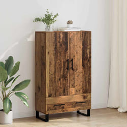 Haut Armoire Bois Ancien 69,5 X 30 X 115 Cm Bois D'Ingénierie Vidaxl