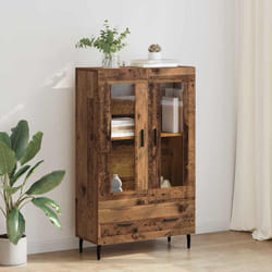 Haut Armoire Bois Ancien 69,5 X 31 X 115 Cm Bois D'Ingénierie Vidaxl