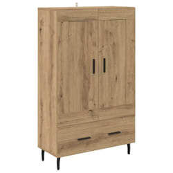 Haut Armoire Avec Tiroir Chêne Artisanal 69,5 X 31 X 115 Cm Vidaxl