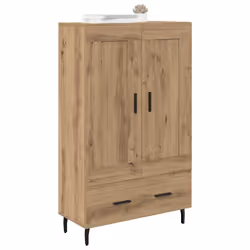 Haut Armoire Avec Tiroir Chêne Artisanal 69,5 X 31 X 115 Cm Vidaxl - Vue supplémentaire 2