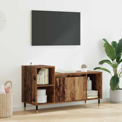 Meuble Tv Bois Ancien 100 X 35 X 55 Cm Bois D'Ingénierie Vidaxl