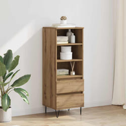 Haut Armoire Chêne Artisanal 40 X 36 X 110 Cm Bois D'Ingénierie Vidaxl