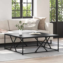 Table Basse Chêne Noir 100 X 100 X 40 Cm Bois D'Ingénierie Vidaxl