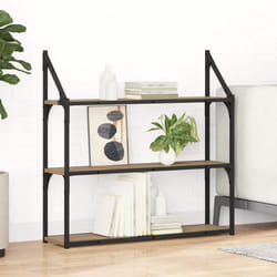 Étagère Murale Avec Étagère Chêne Artisanal 80 X 21 X 78,5 Cm Vidaxl